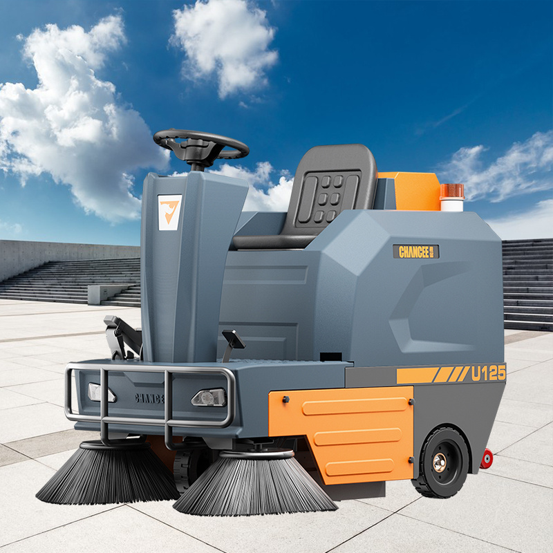 Automatic Electric Battery Ride On Road Sweeper Floor Sweeper Machines