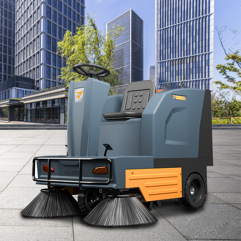 Automatically Ride On Mini Street Truck Floor Sweeper Car With Best Price Road Floor Washing Cleaning Machine