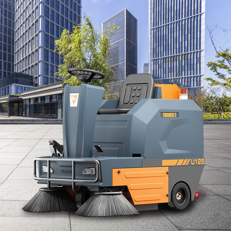 Automatic Electric Battery Ride On Road Sweeper Floor Sweeper Machines