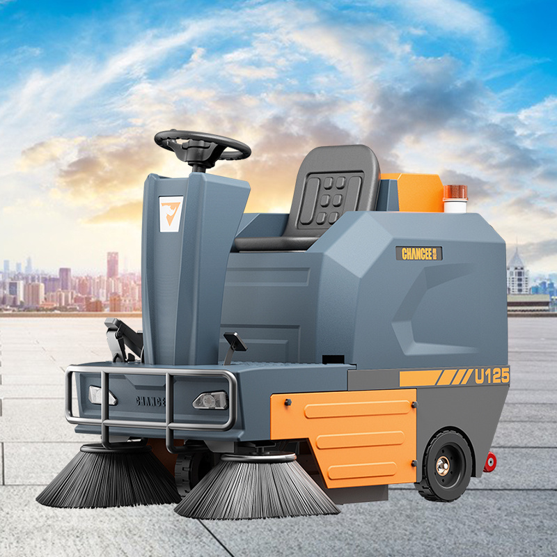 Automatic Electric Battery Ride On Road Sweeper Floor Sweeper Machines