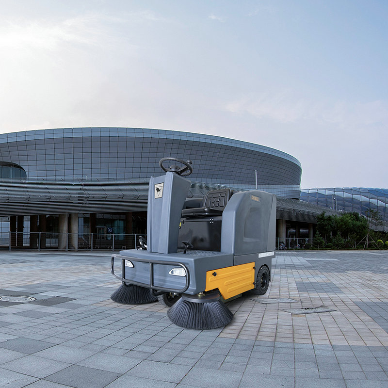 Small Floor Sweeper Industrial Sidewalk Sweeper Automatic Ride On Road Sweeper