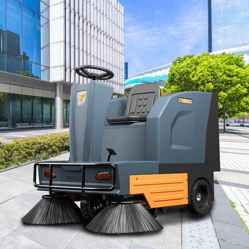 Automatically Ride On Mini Street Truck Floor Sweeper Car With Best Price Road Floor Washing Cleaning Machine