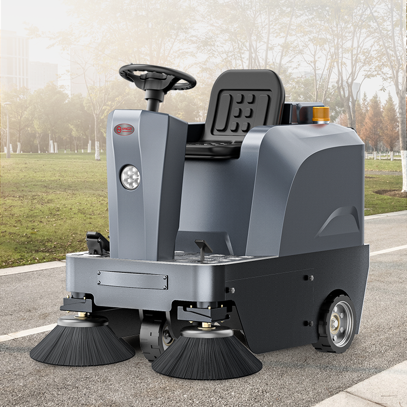 YZ-S4 Ride On Floor Cleaning Machine Outdoor Parking Lot Commercial Sweeper