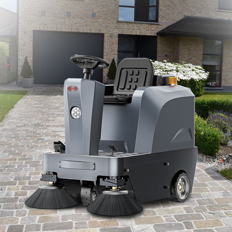 YZ-S4 Ride On Floor Cleaning Machine Outdoor Parking Lot Commercial Sweeper