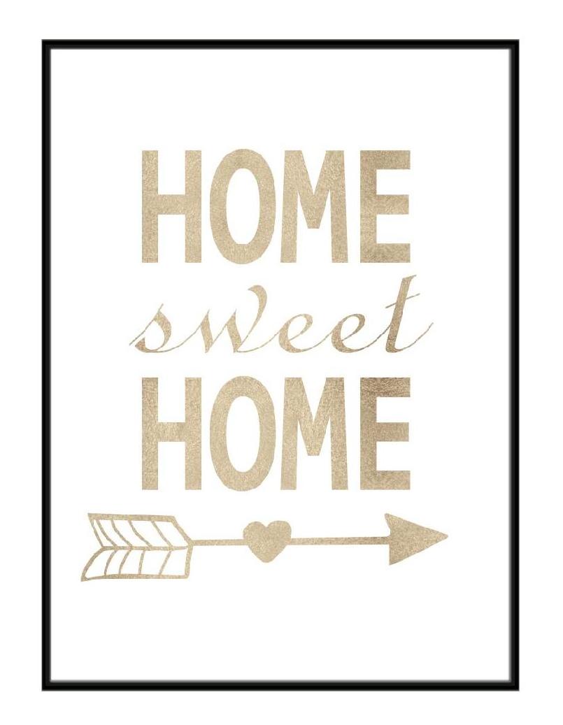 Sweet Home Sign Wall Art Canvas Print Forever Love for Family Painting Pictures Living Room wall Decoration