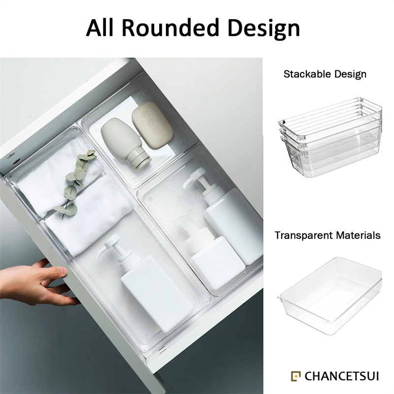 48pcs Stackable Jewelry Organizer Trays Drawer Inserts Under Desk Drawer Organizer Storage Organizer For Kitchen Drawer