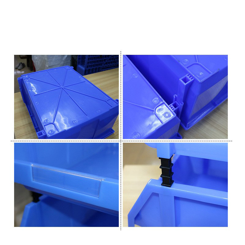 New Colorful Storage Bins Foldable Plastic Storage Pp Sheet Series Boxes Warehouse Picking Boxes Stackable Bins Storage Box