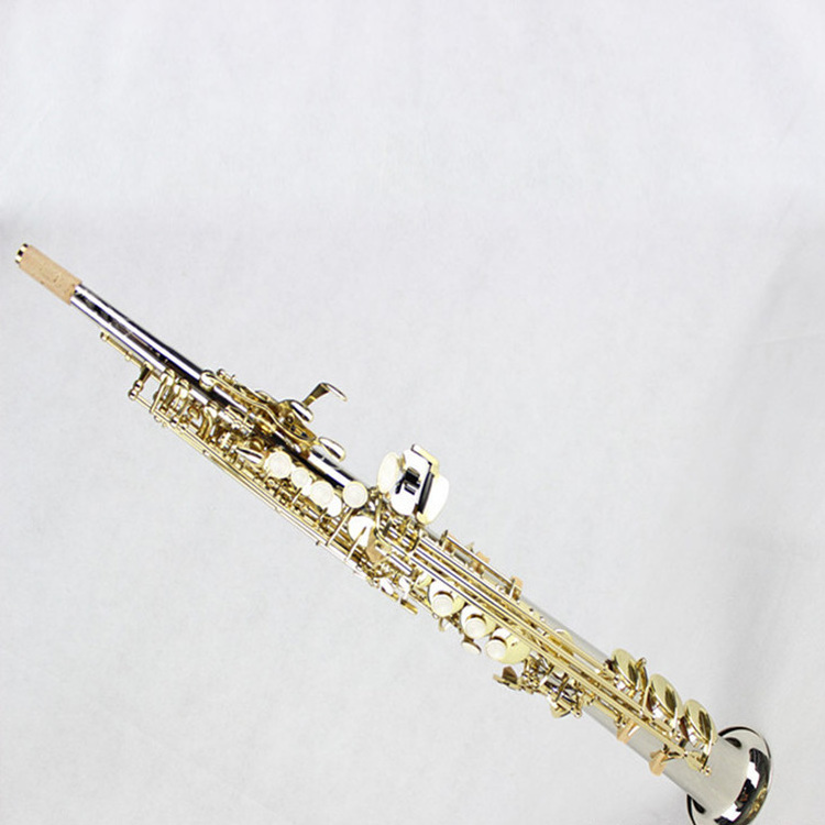 High Quality B-flat all-pipe soprano saxophone with copper-plated surface