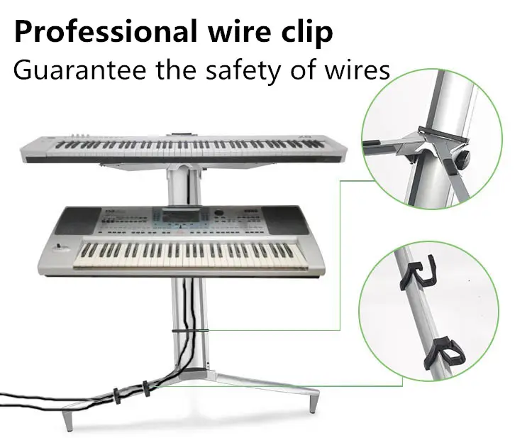 Aluminium keyboard piano professional spider stand music keyboard with stand