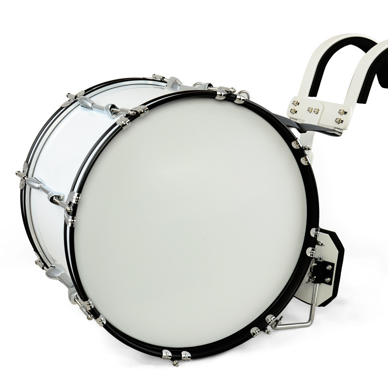 Factory Wholesale Custom Stainless Steel material Marching Snare Drum with Back Stand Carrier Drum Band Snare Drum