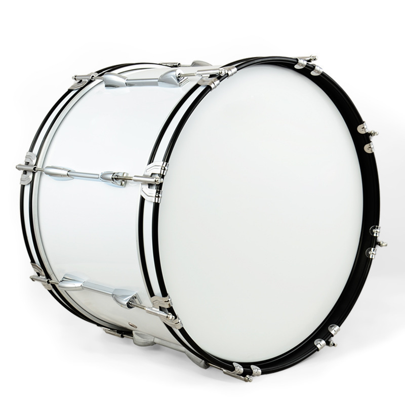 Factory Wholesale Custom Stainless Steel material Marching Snare Drum with Back Stand Carrier Drum Band Snare Drum