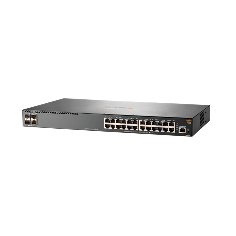 Stackable Layer 3 network switch 24 ports gigabit access switches HPE Aruba 2930F 24G 4SFP+ Switch JL253A