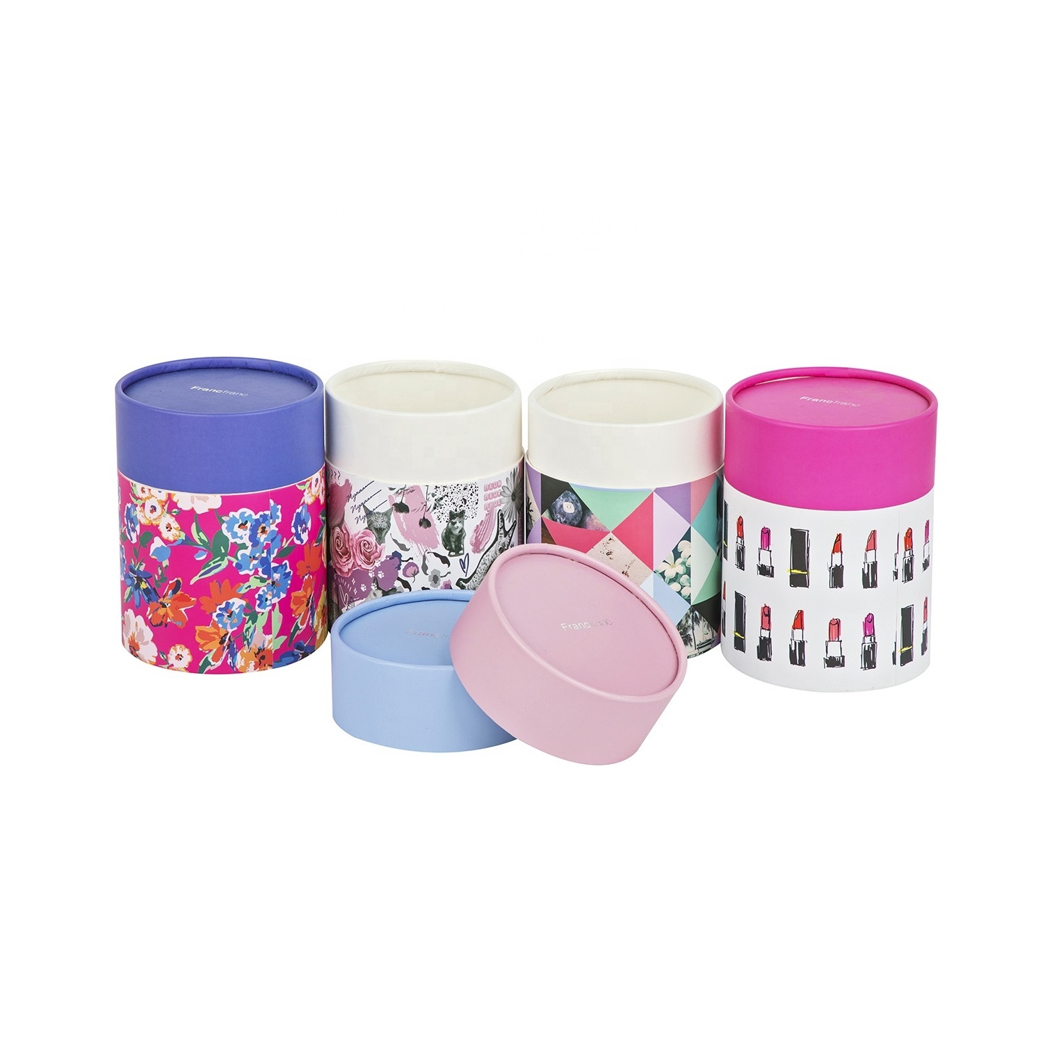 Biodegradable Paper Cardboard Empty Lip Balm Containers Deodorant Tube