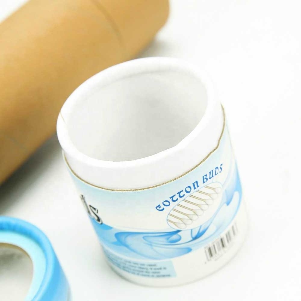 Custom Printed Round Paper Canister with Pvc Window Lid Cardboard Packaging Tube