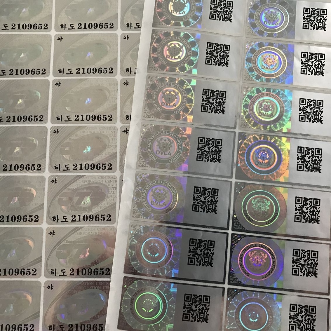 Custom Tamper Proof 3d Authenticity Certificate Hologram Stickers