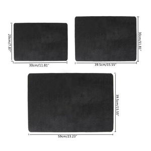 3 Sizes Black Professional Poker Card Deck Mat Magic Tricks Magician Props Coin Pad Poker Mat