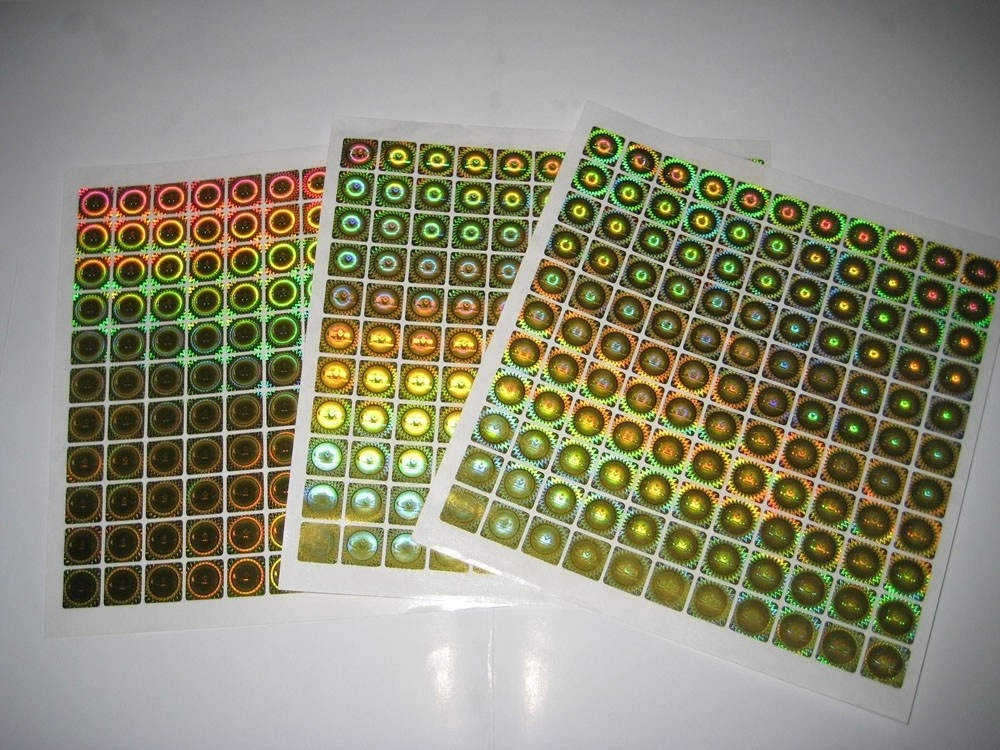 Anti-Fake Hologram Security Stickers, Holographic Labels