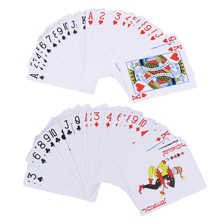 Sublimation 54 Cards Simple Board Game Poker Paper Printing Customized Playing Cards