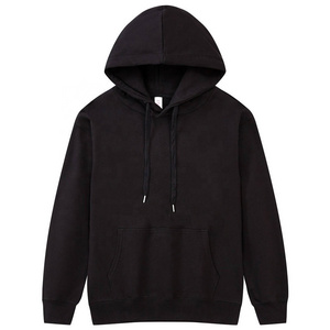 320 Gsm High Quality Cotton Men's Hoodies Sweatshirts Casual Loose Unisex Pullover Tops Custom Logo Blank Men Hoodie