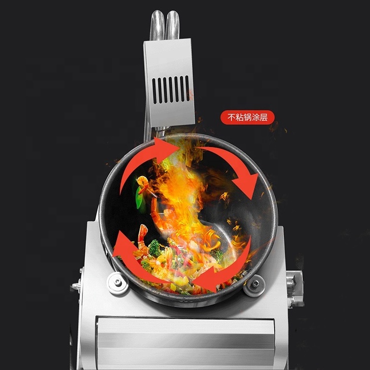 Commercial Intelligent Electric Automatic Gas Cooking Machine Food Stir Fry Wok Robot Cooker Fried Rice Cooking Machine