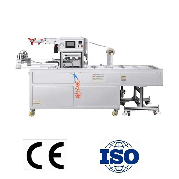 Automatic Pet Food Packaging Machine Alufoil Container Cat Food Filling Sealing Machine