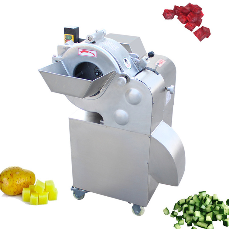 Commercial High Efficiency Automatic Apple Fruit And Vegetable Dicing Potato Pickle Pepper Cutting Machine