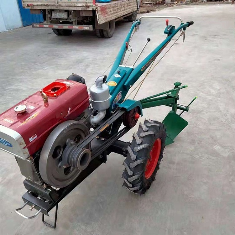 High quality wheel walking tractor price 18hp diesel power tiller with plow