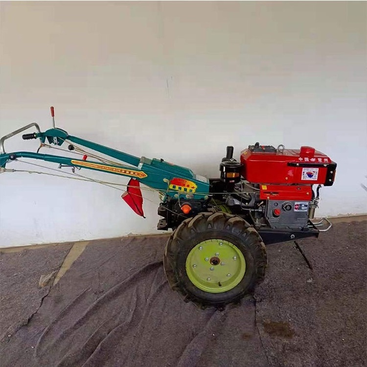 High quality wheel walking tractor price 18hp diesel power tiller with plow