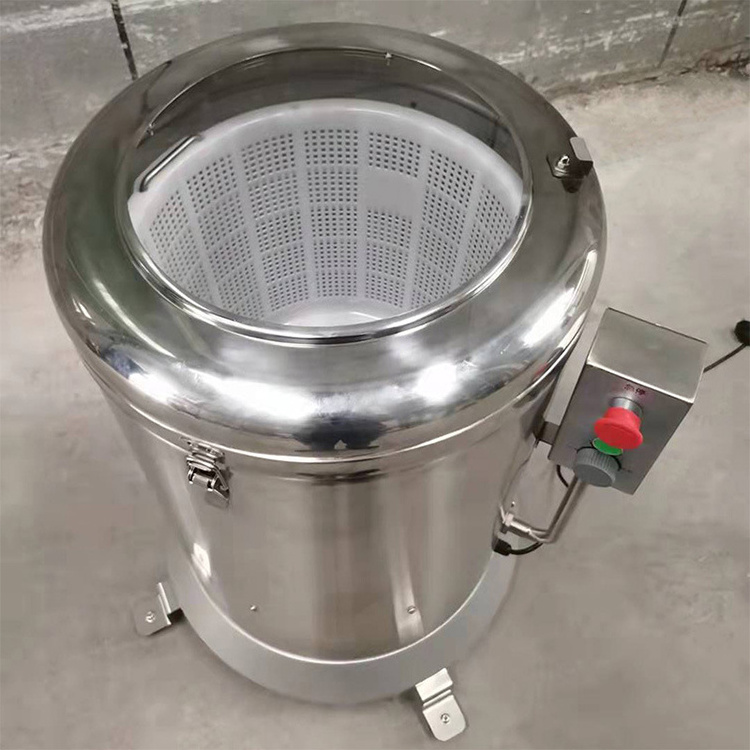 Stainless steel electric salad spinner bulk dehydrated fruit vegetable dehydration machine