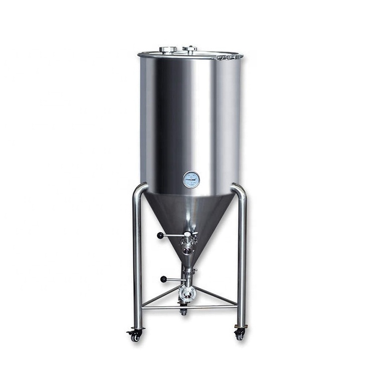 45L 115L Beer Brewing Equipments Stainless Steel Fermentation Tank 304 SS Conical Fermenter