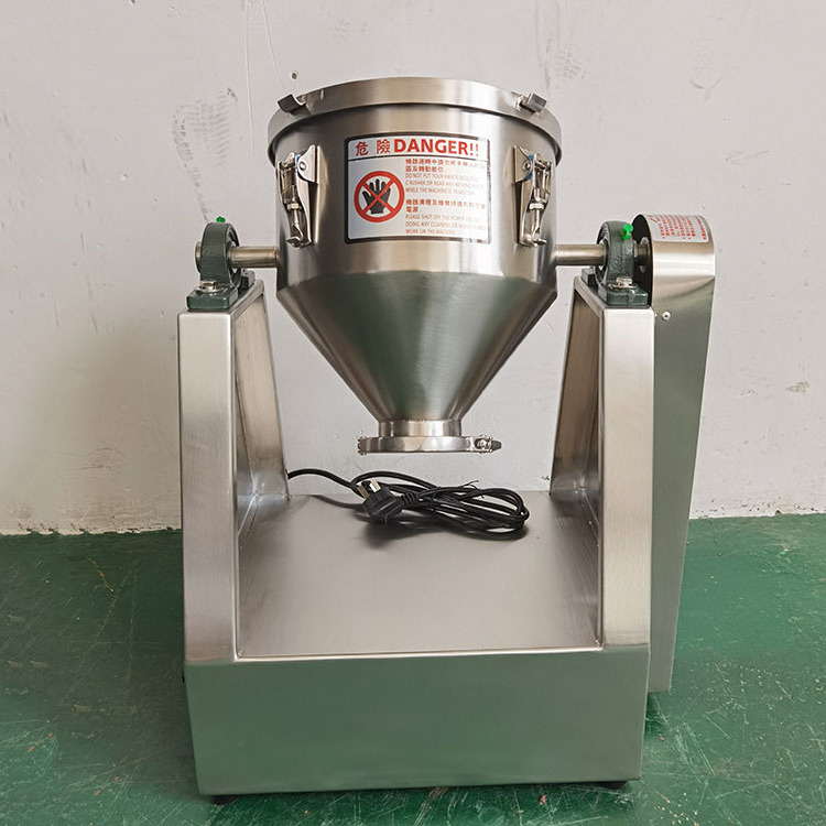 1Kg 2Kg 3 Kg 5Kg 10Kg 15Kg Small Lab  Cosmetic  Electric Heating Rotary  Spice Stainless Steel Food Cone Dry Powder Mixer