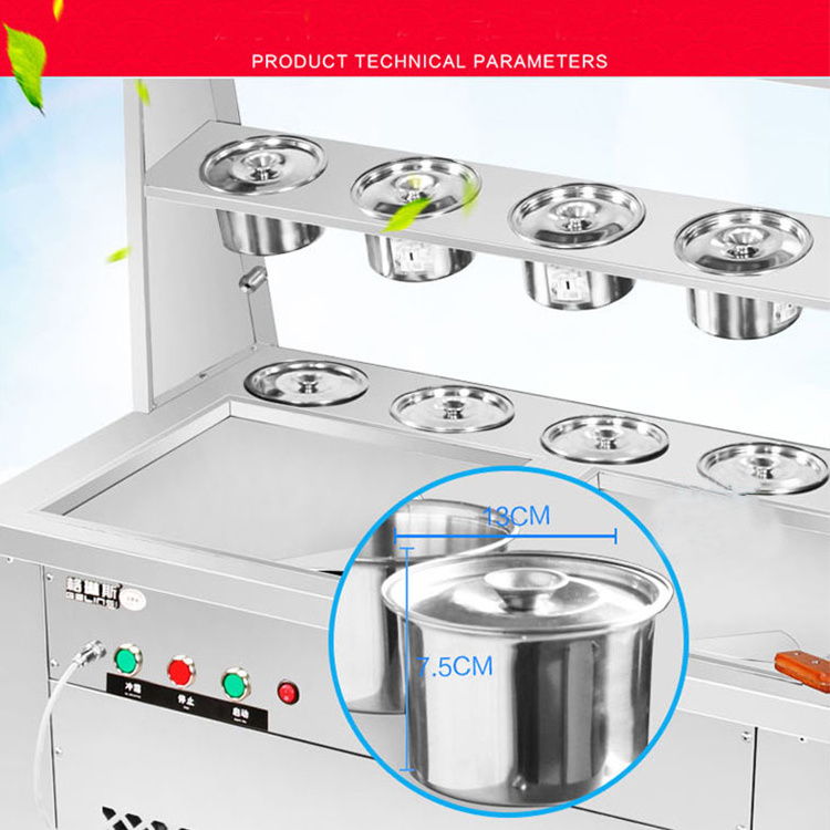 Hot sale fried ice cream rolls machine yogurt ice cream roll maker fried ice machine