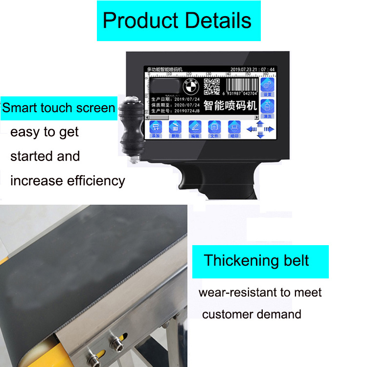 Commercial Automatic Date Code Bottle Inkjet Printing Machine Expiry Date Batch Code Printing Machine