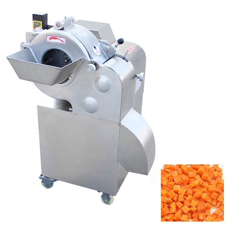 Industrial cube cutting machine commercial vegetable dicer carrot onion kiwi fruit apple mango vegetable dicer machine