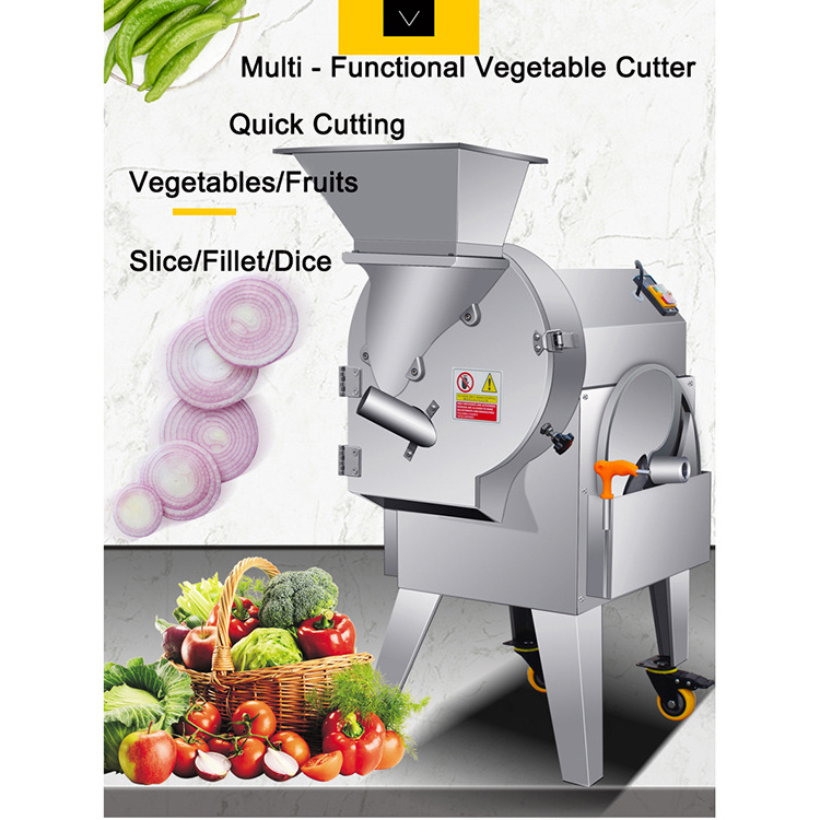 Industrial Automatic Multi Functional Roots Vegetable Cutter Potato Onion Carrot Tomato Vegetable Slicer Machine For Commercial