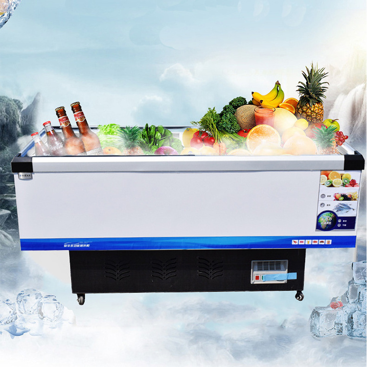 1000 L Supermarket Open Freezer/Used Supermarket Refrigerator And Freezer/Island Freezer