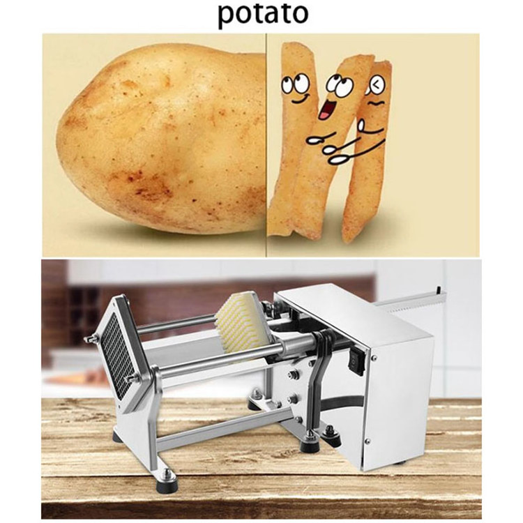 Commercial potato peeler and chipper slicer for chips french fries electric potato chips cutter machine