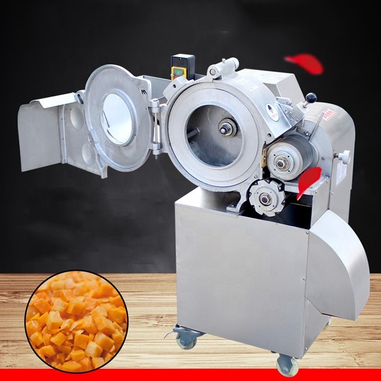 Industrial cube cutting machine commercial vegetable dicer carrot onion kiwi fruit apple mango vegetable dicer machine