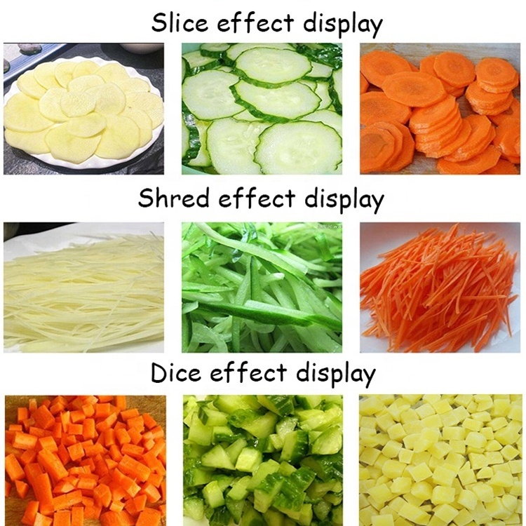 Multifunction Industrial slicer shredder Electric dicing machine Small Potato cucumber carrot onion Vegetable Cutter