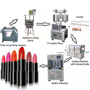 Automatic 10 Holes Lipstick Production Line Lipstick Making Machine