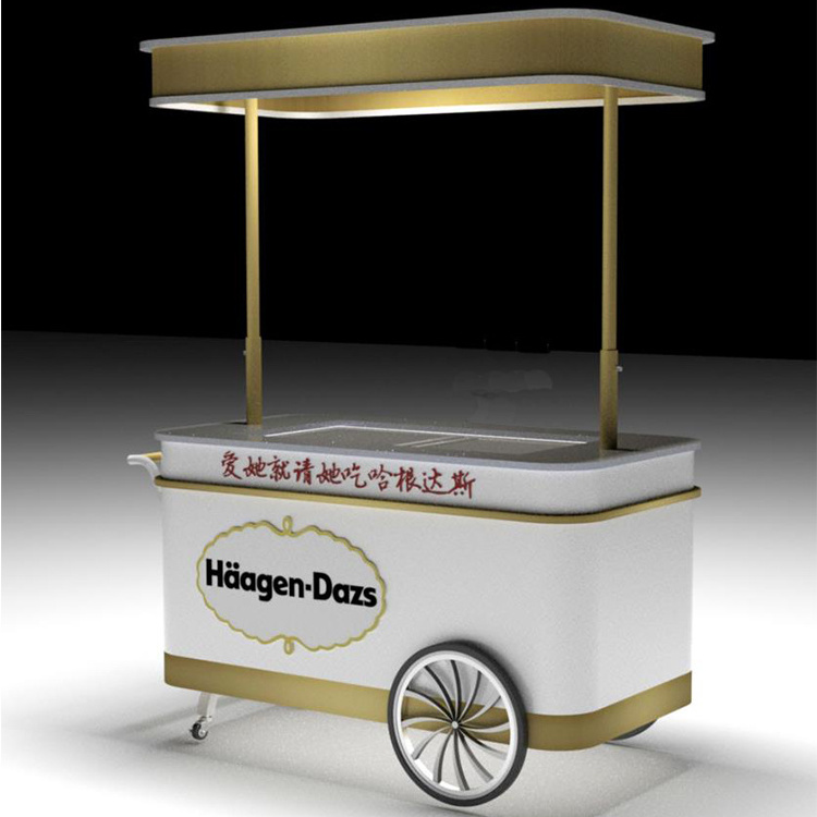 CE and Best Quality Mobile Ice Cream Tricycle Vending Push Bike Cart Food Vending Bike Ice Cream Bike For Sale