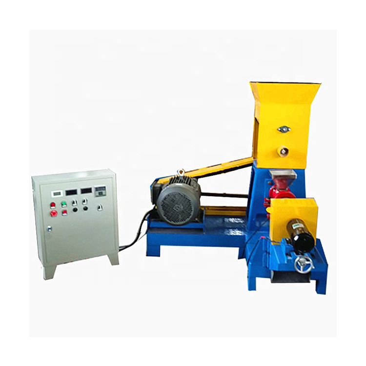 Pet dog food making machine small animal pet catfish food making extruder floating fish feed pellet machine