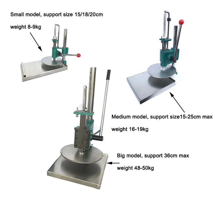 Manual Dough Press 200mm Diameter Tortilla Dough Pressing Machine Hand tortilla press