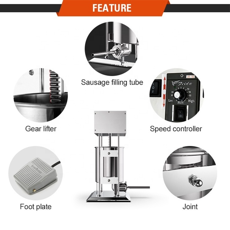 Automatic Electric Sausage Making Machine Sausage Filling Machinery Electric Sausage Stuffer