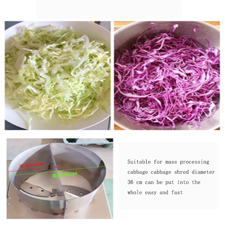 Adjustable Speed Leek Vegetables Cutting Machine Bitter Gourd Cucumber Onion Ring Slicing Cabbage Shredder Machine