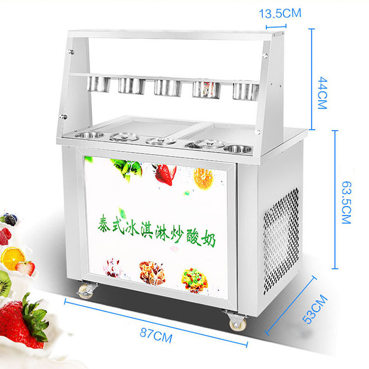 Hot sale fried ice cream rolls machine yogurt ice cream roll maker fried ice machine