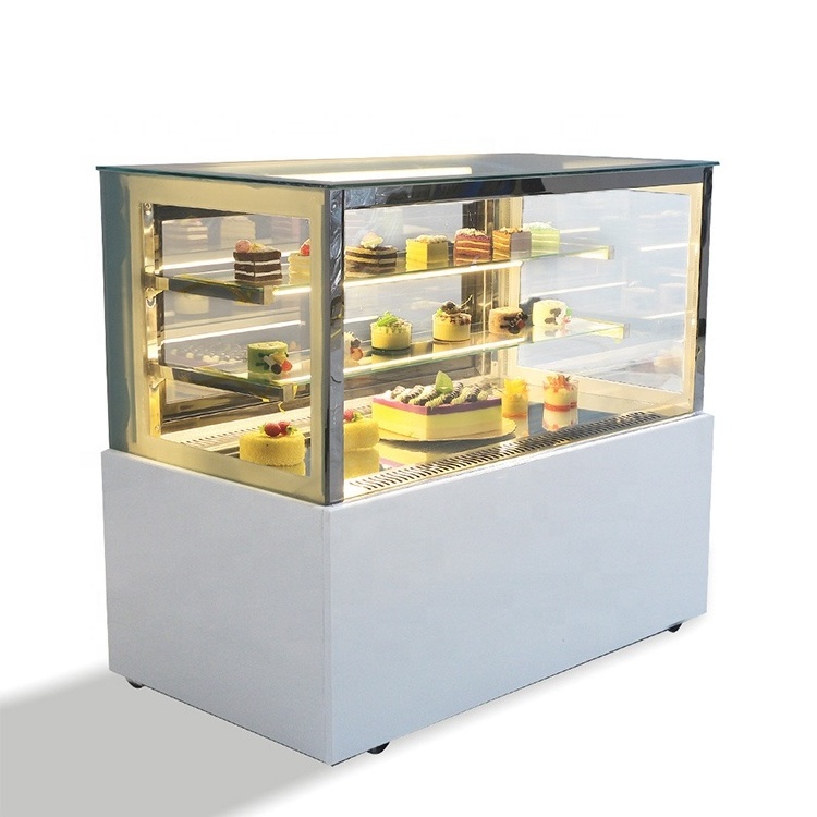 Commercial cake display refrigerator showcase bakery dessert cake fridge chiller glass door cake freezer