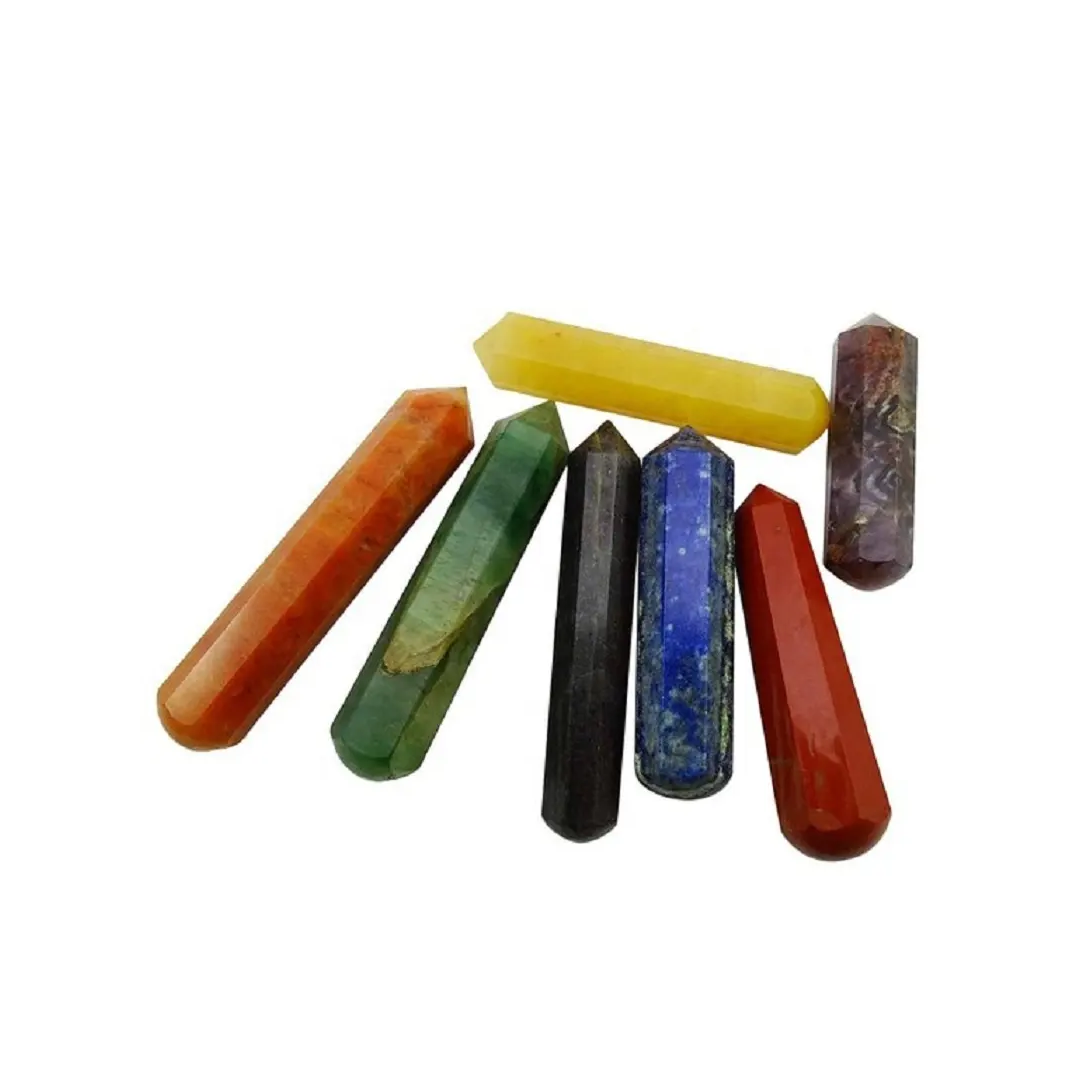 crystal wand Mixed stone Wand for Women Kegel Exercise Natural Body and healing crystal Yoni Massage wand Wholesale