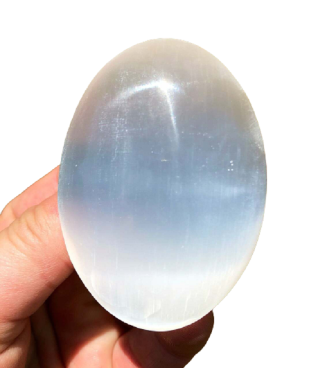 Selenite Palm Stone Laser Engraved with Dragon carving  healing gemstone Pebble palm Carved quartz agate crystal palm stones