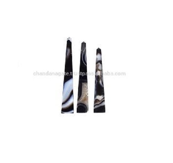 crystal tower black onyx Crystals Tower Crystal high quality healing stones tower gemstone wand point Wholesale